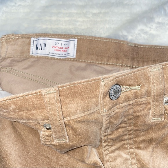 GAP Brown Flare Bootcut Jeans Suede Pants New Size 27 - Picture 2 of 9